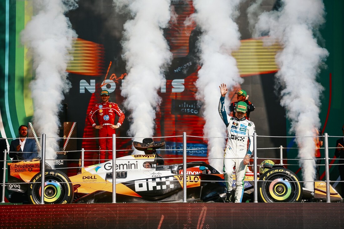 Lando Norris se impone con mucha autoridad en el Gran Premio de la Ciudad de México y es nuevo líder del campeonato